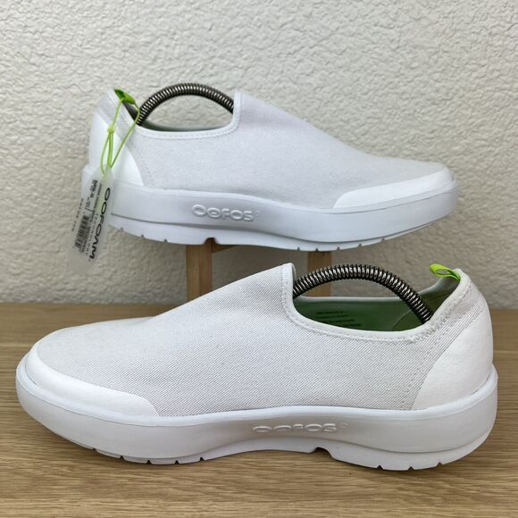 Oofos OOmg eeZee Low Shoe White Recovery Shoes Men's 9.5 EU 42.5 NWT - Picture 6 of 9